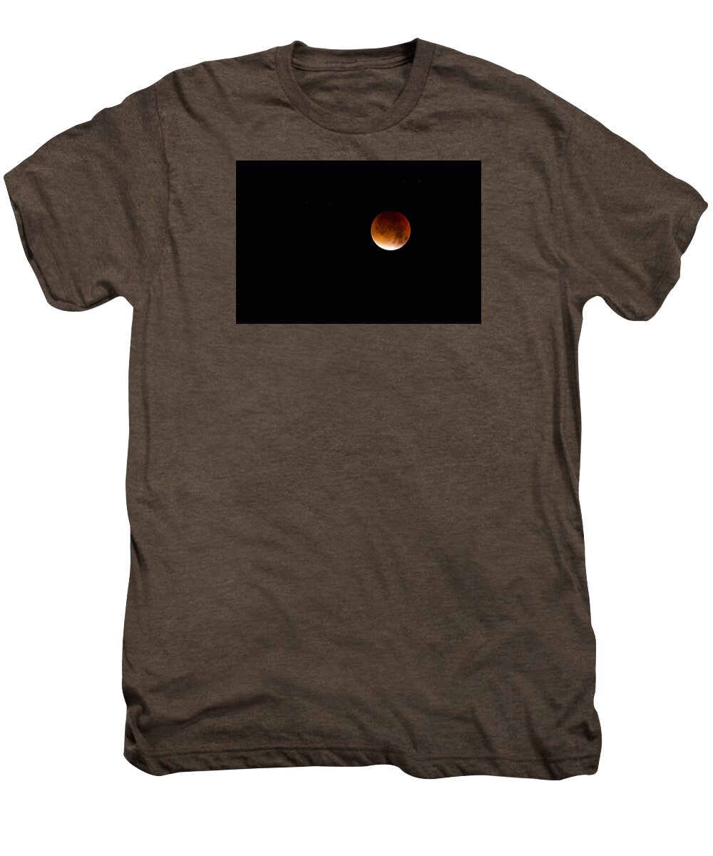 Moon Men's Premium T-Shirt featuring the photograph Blood Moon Super Moon 2015 #1 by Clare Bambers