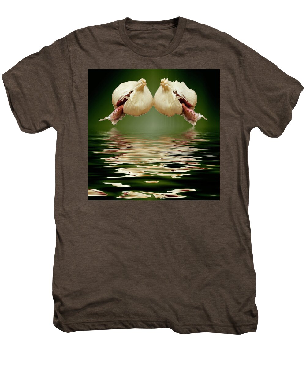 Garlic Men's Premium T-Shirt featuring the photograph Garlic cloves of Garlic #1 by David French