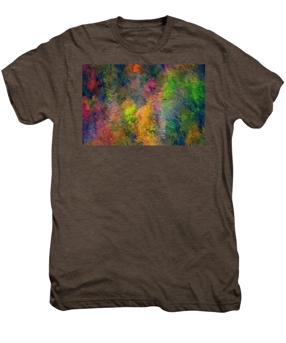Landscape Men's Premium T-Shirt featuring the digital art Autum Hillside by David Lane