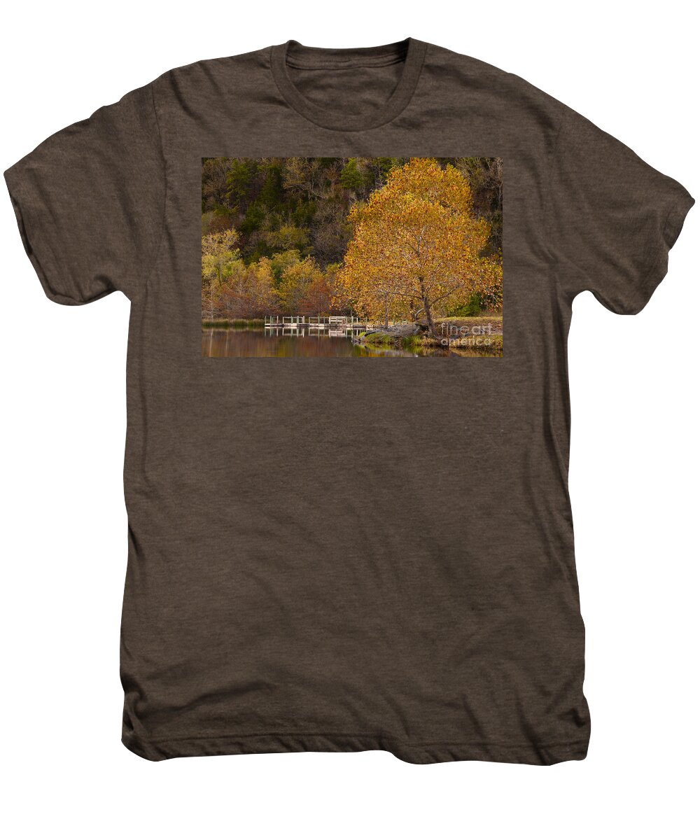 Autumn Men's Premium T-Shirt featuring the photograph Autumn Glory in Beaver's Bend by Tamyra Ayles