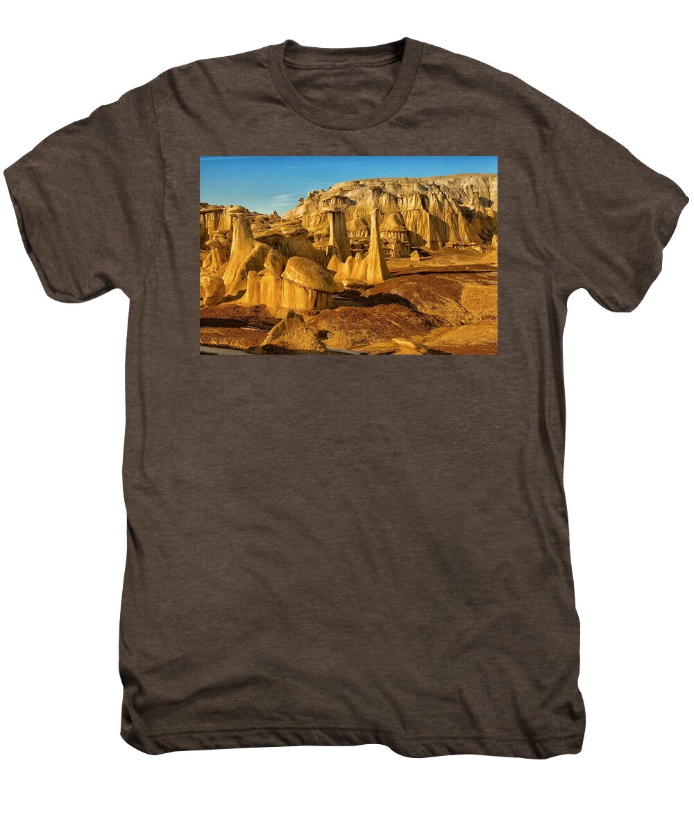 Bisti Badlands Men's Premium T-Shirt featuring the photograph Bisti Badlands Fantasy by Alan Vance Ley