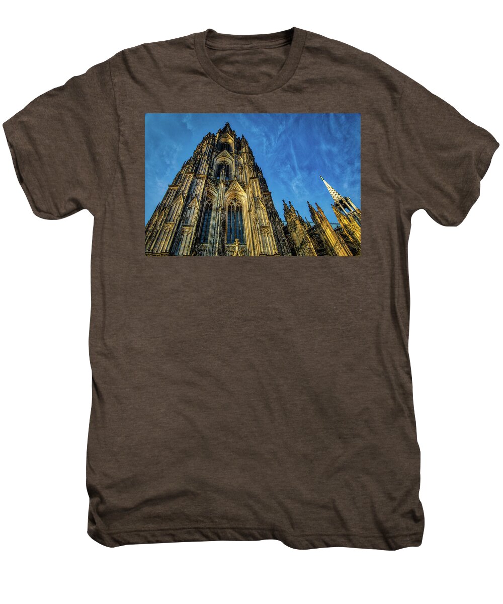 Cologne Men's Premium T-Shirt featuring the photograph Cologne Cathedral Afternoon by Ross Henton
