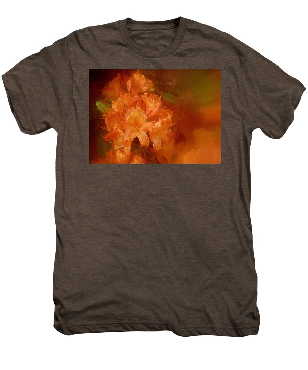 Flower Men's Premium T-Shirt featuring the photograph Gold by Richard Cummings
