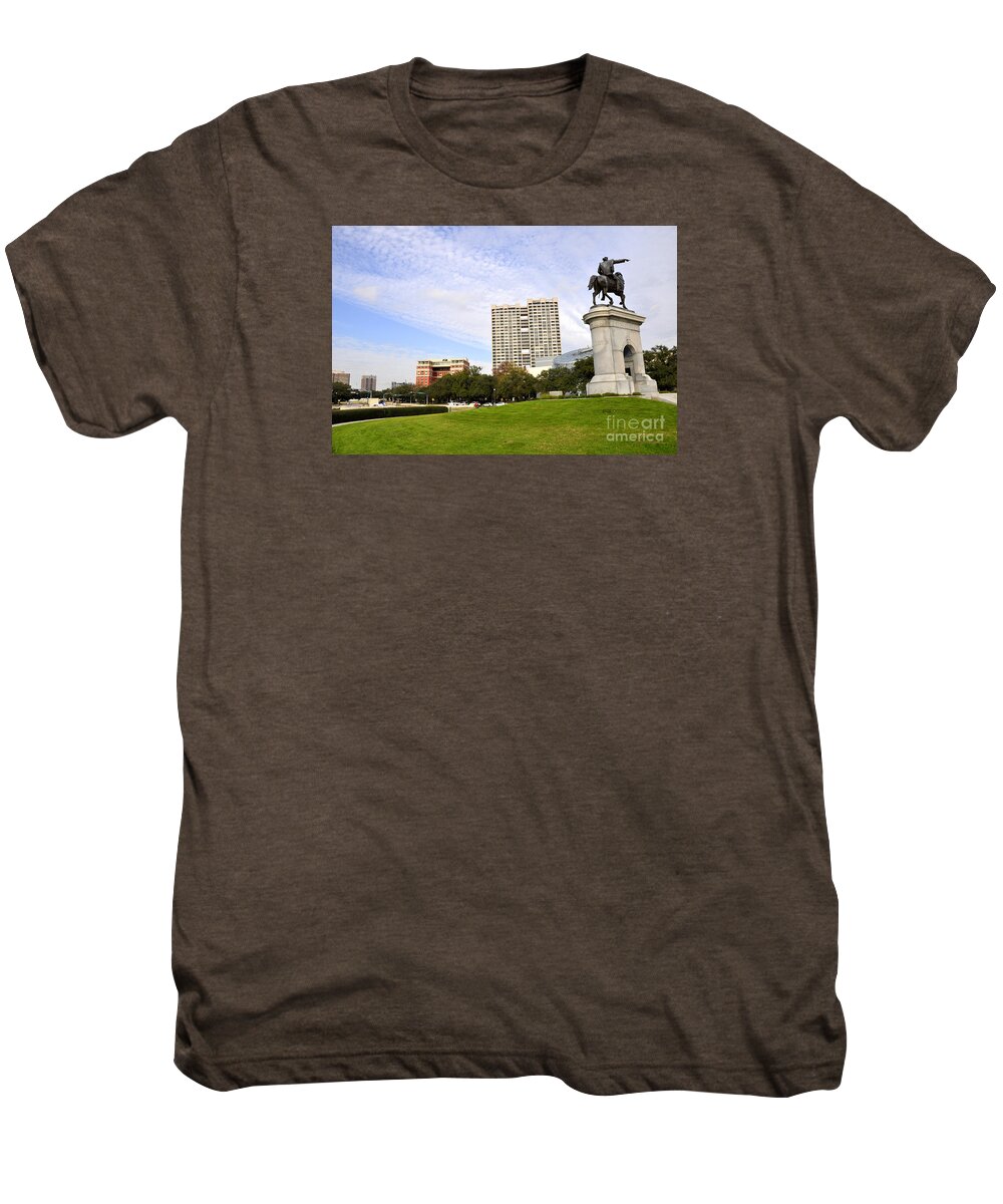 Sam Houston Men's Premium T-Shirt featuring the photograph Herman Park by Andrew Dinh