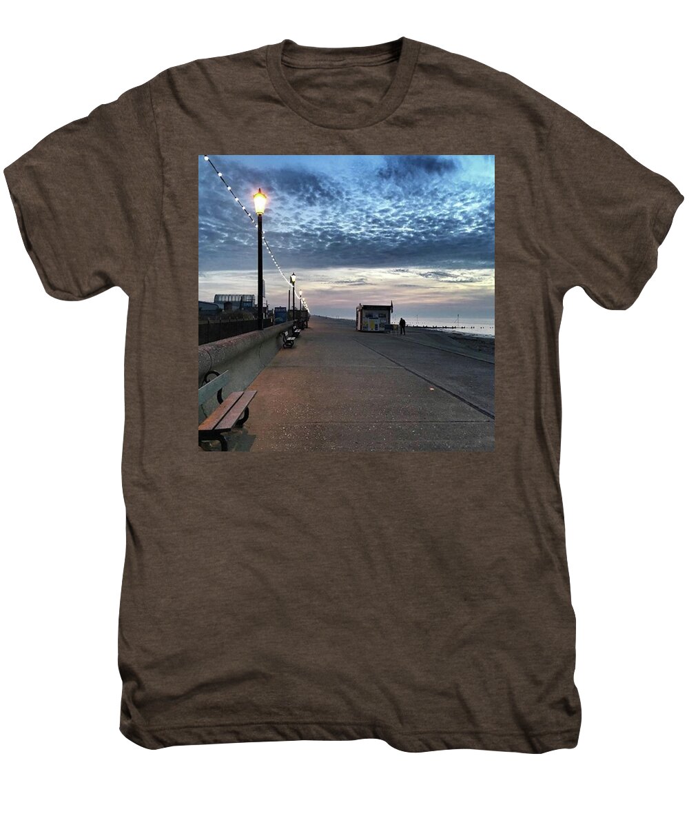 Beautiful Men's Premium T-Shirt featuring the photograph Hunstanton At 5pm Today

#sea #beach by John Edwards