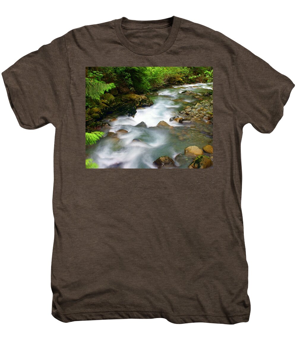 Creek Men's Premium T-Shirt featuring the photograph Mystic Creek by Marty Koch