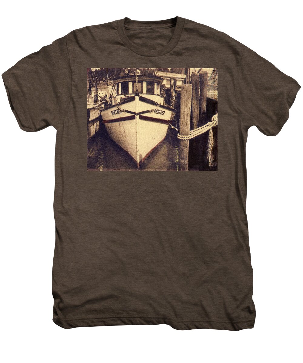 Shrimpboat Men's Premium T-Shirt featuring the photograph Partner by Garry McMichael