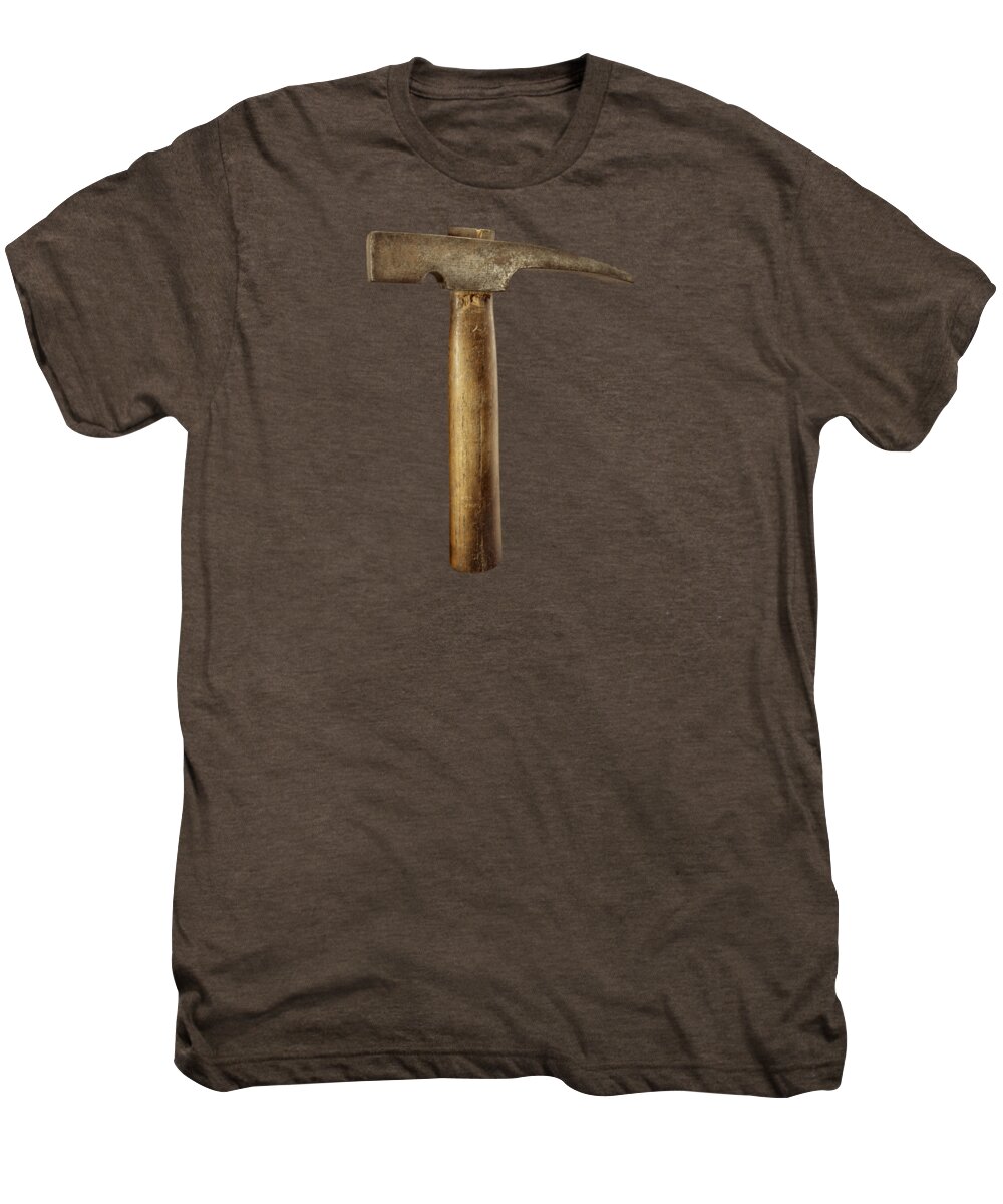 Brick Men's Premium T-Shirt featuring the photograph Plumb Masonry Hammer by YoPedro