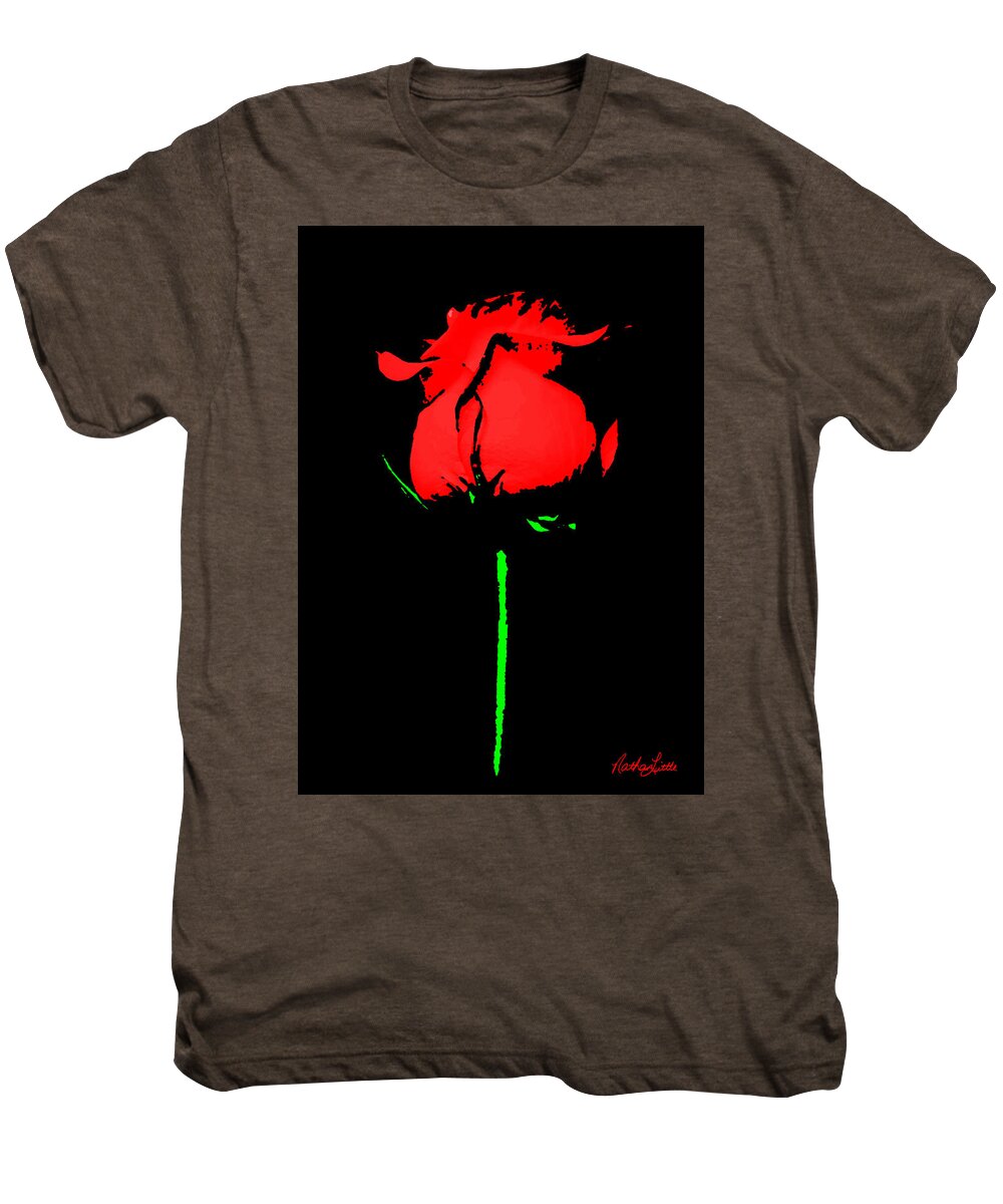 Rose Men's Premium T-Shirt featuring the painting Splash of Ink by Nathan Little