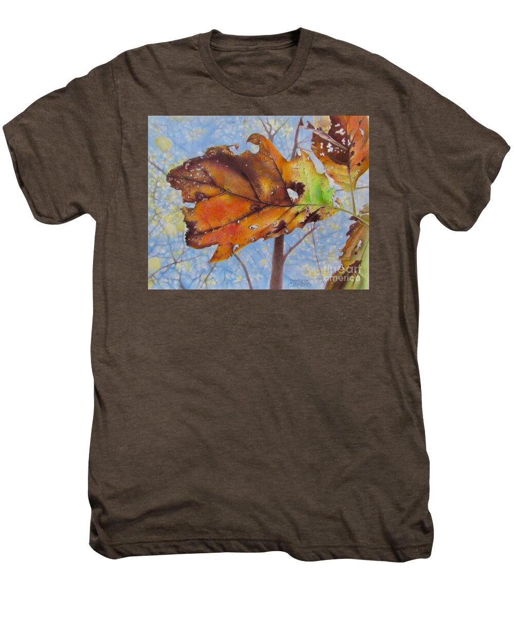 Fall Men's Premium T-Shirt featuring the painting Changes by Pamela Clements