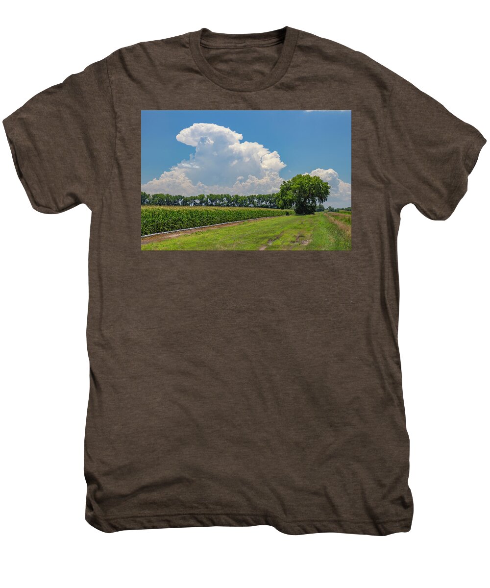 Nebraskasc Men's Premium T-Shirt featuring the photograph Building Pulse Storms over Kansas 013 by NebraskaSC