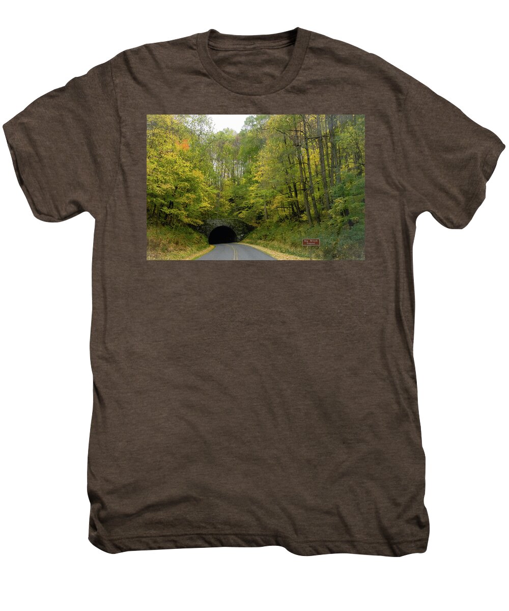Autumn Men's Premium T-Shirt featuring the photograph Big Witch Tunnel by James L Bartlett