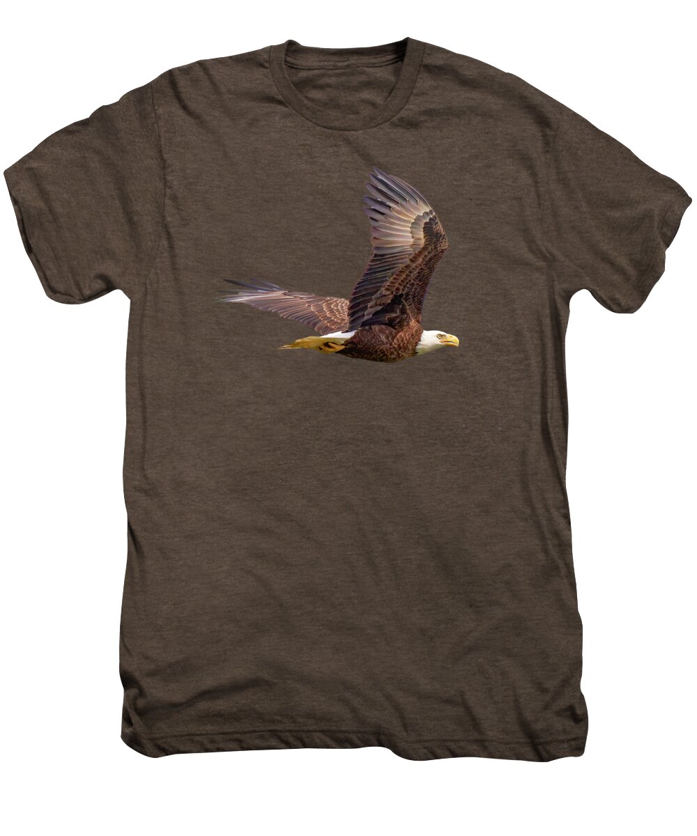 Eagle Men's Premium T-Shirt featuring the photograph Flight of the Bald Eagle by Mark Andrew Thomas