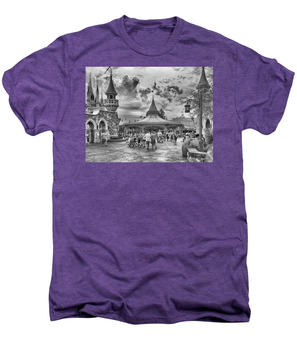 Disney Men's Premium T-Shirt featuring the photograph Fantasyland #1 by Howard Salmon