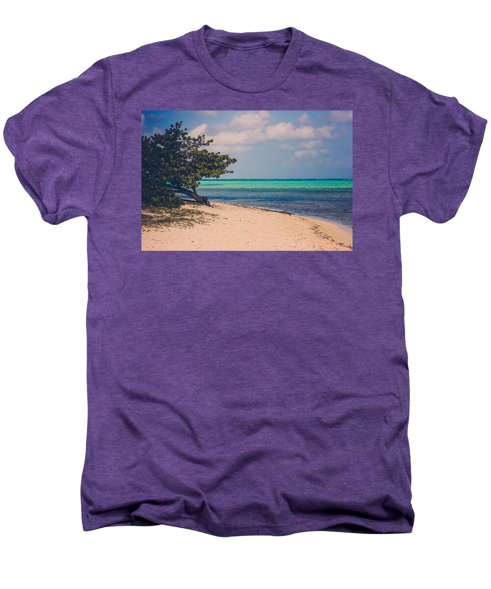Tropical Photo Men's Premium T-Shirt featuring the photograph Paradise Cove #1 by Sara Frank