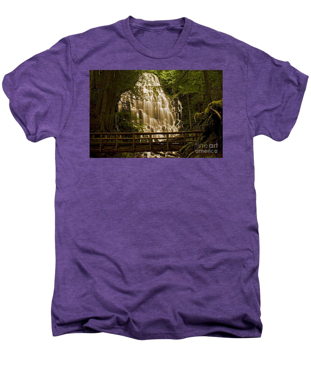 Pacific Men's Premium T-Shirt featuring the photograph Ramona Falls by Nick Boren