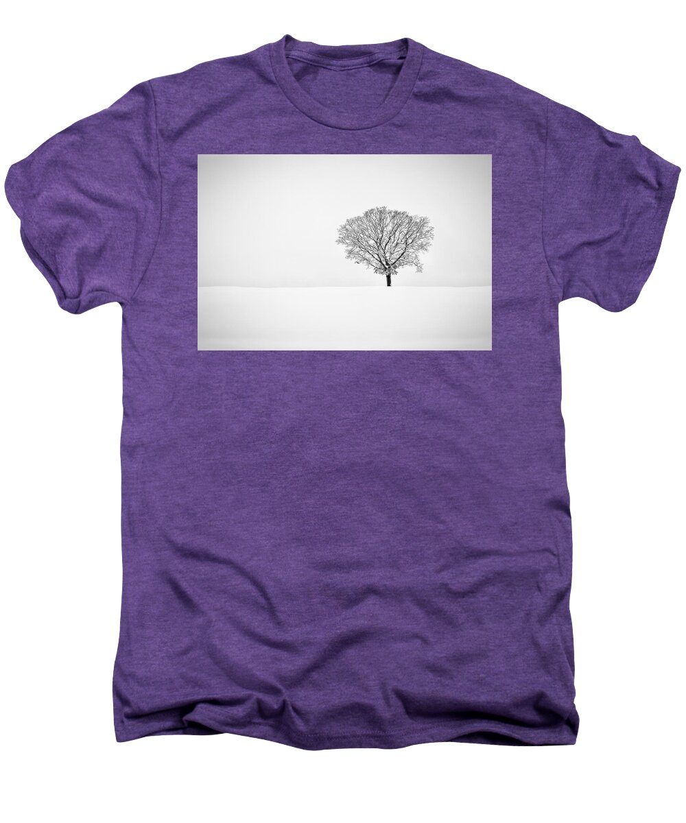 Tree Men's Premium T-Shirt featuring the photograph Alone by Eduard Moldoveanu