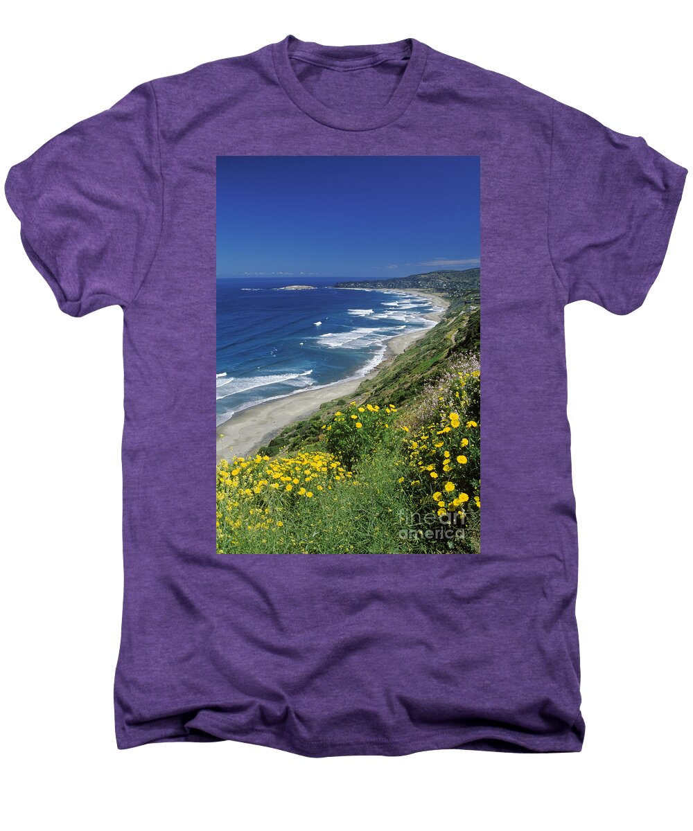 Vertical Men's Premium T-Shirt featuring the photograph Cachagua Coastline Chile by Craig Lovell