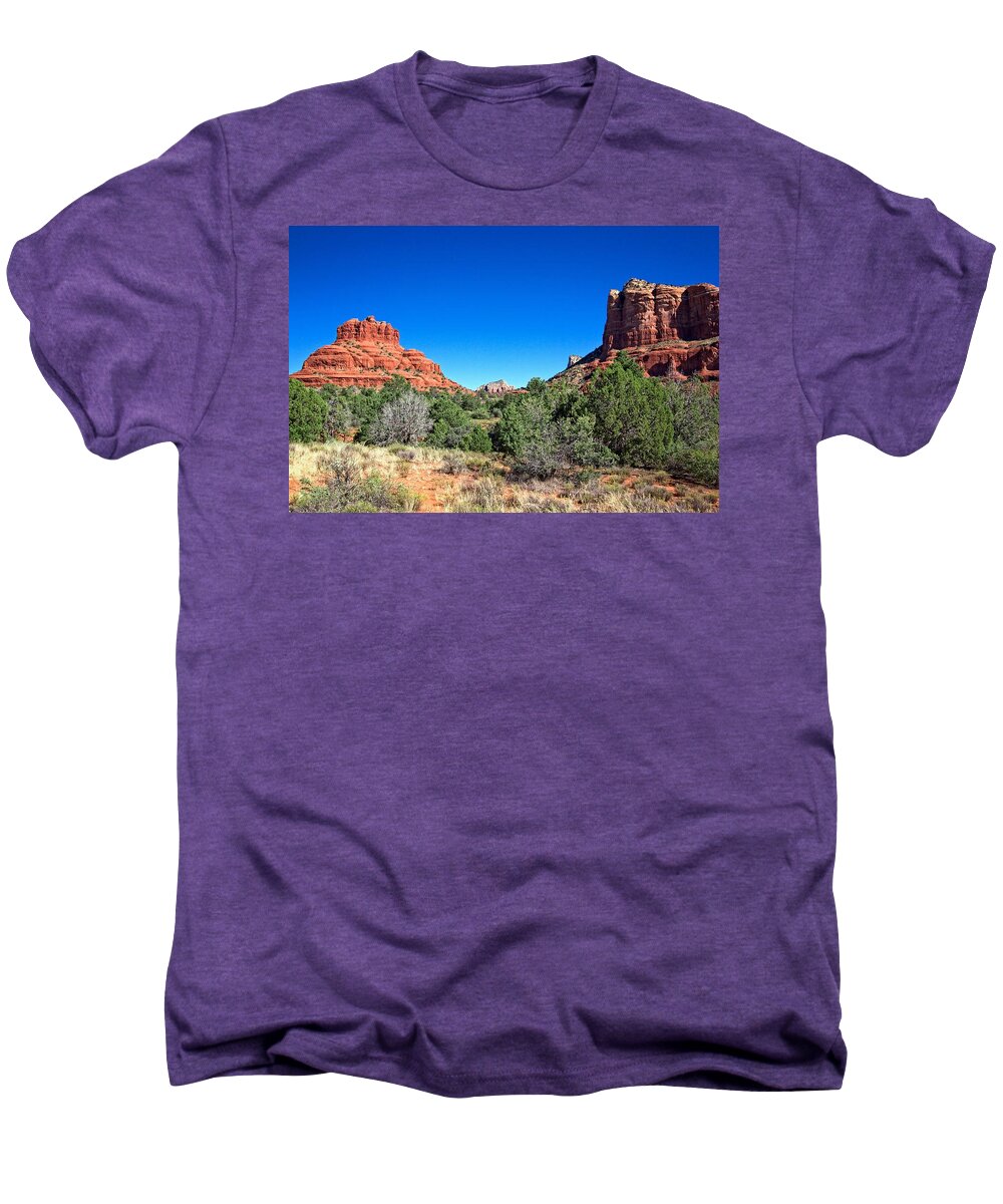Bell Rock Men's Premium T-Shirt featuring the photograph Desert Beauty by Dave Files