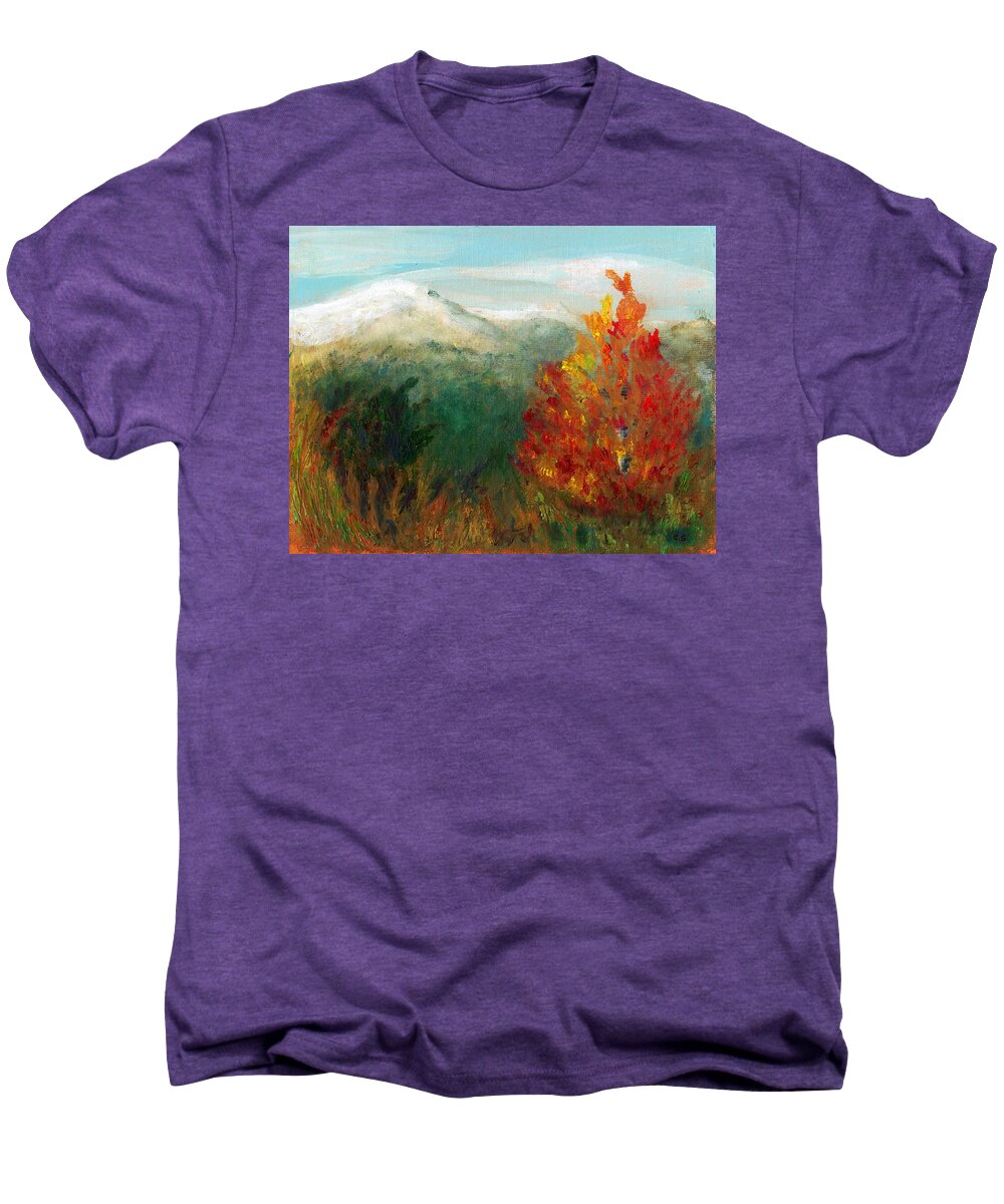 C Sitton Paintings Men's Premium T-Shirt featuring the painting Fall Day Too by C Sitton