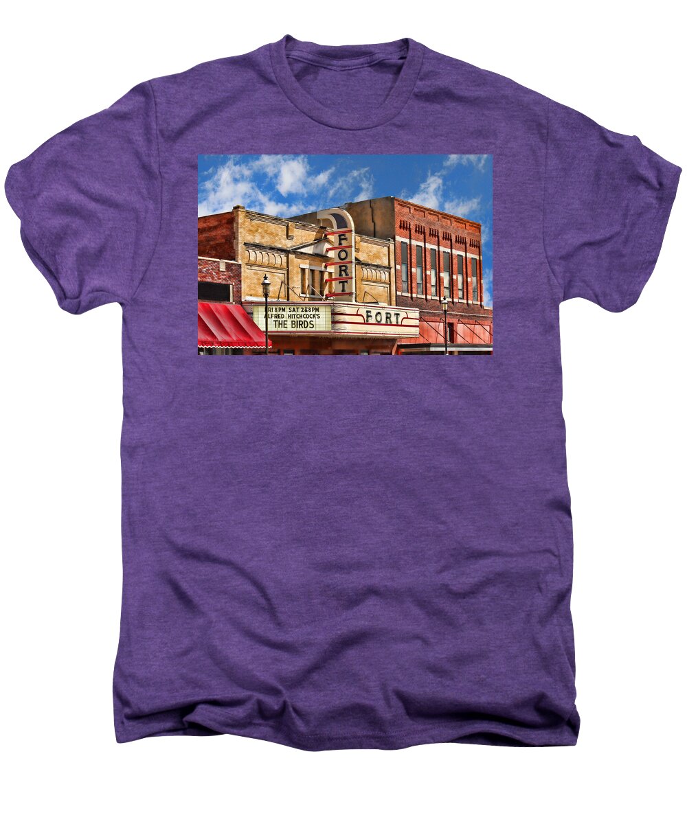 Fort Theater Men's Premium T-Shirt featuring the photograph Fort Theater by Sylvia Thornton