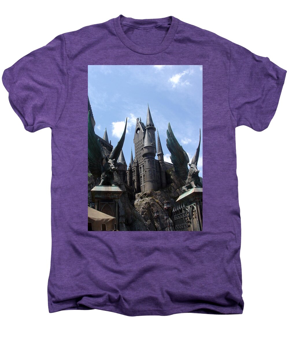 Orlando Men's Premium T-Shirt featuring the photograph Hogwarts Castle by David Nicholls
