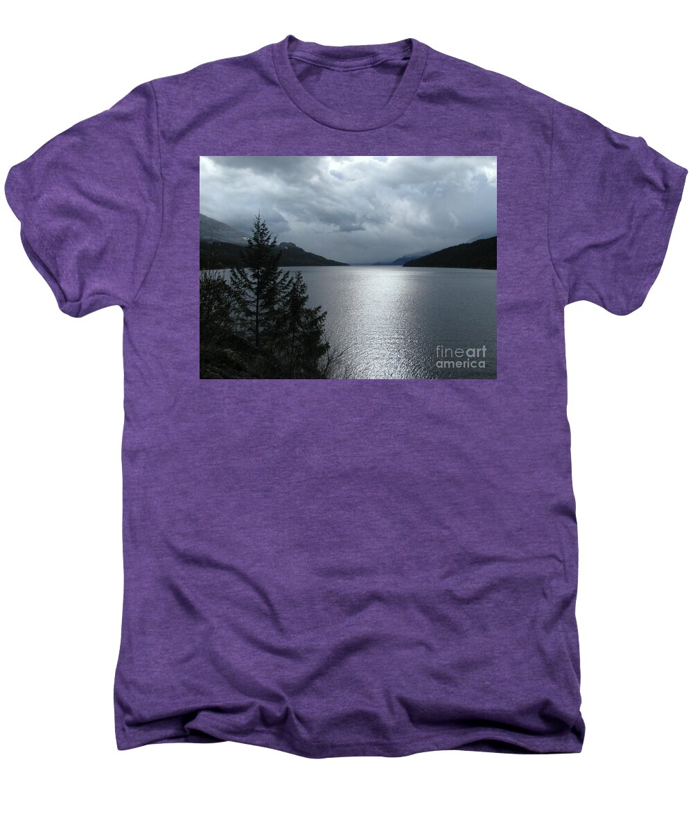 Kootenay Men's Premium T-Shirt featuring the photograph Hovering Clouds by Leone Lund