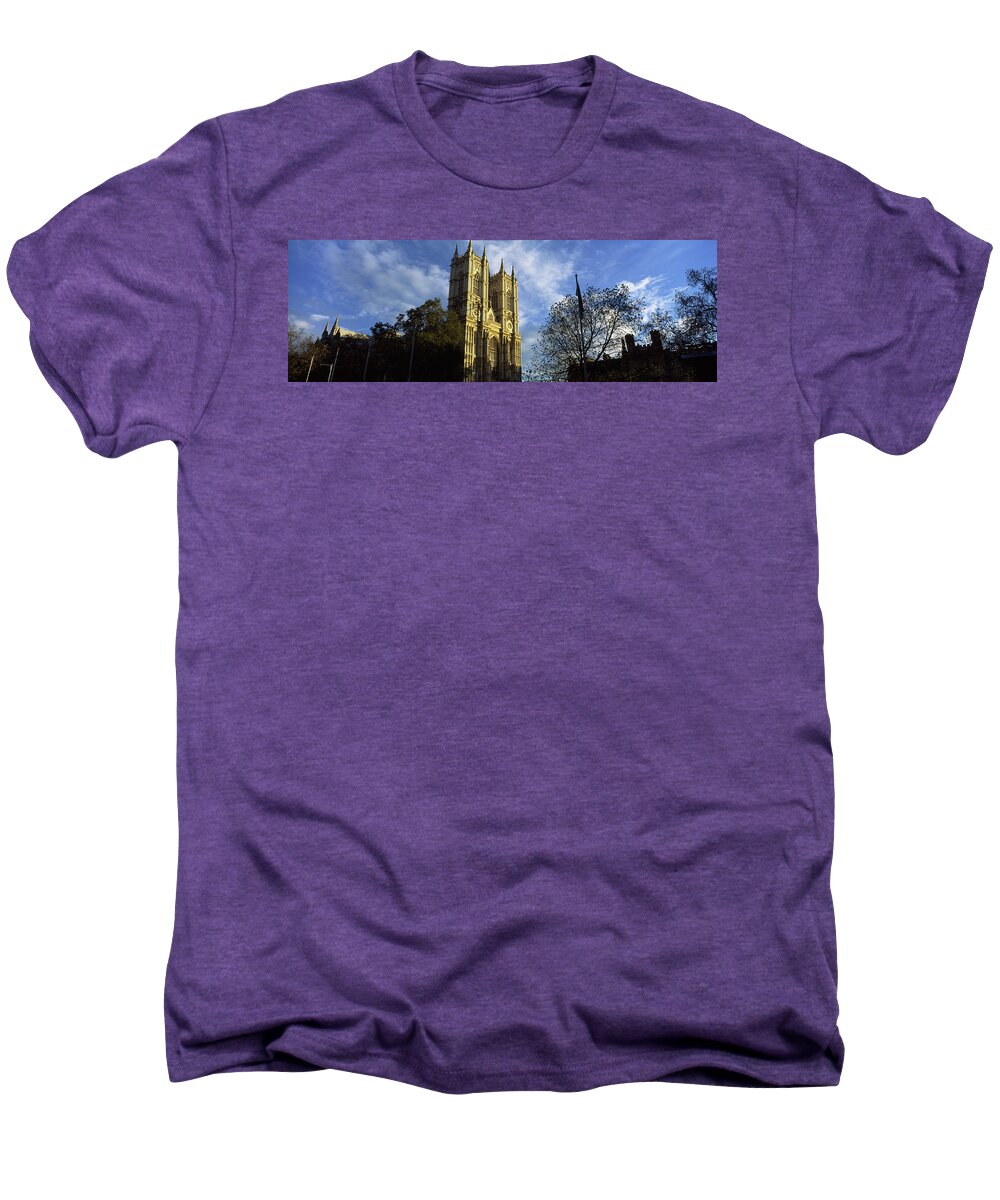 Photography Men's Premium T-Shirt featuring the photograph Low Angle View Of An Abbey, Westminster by Panoramic Images