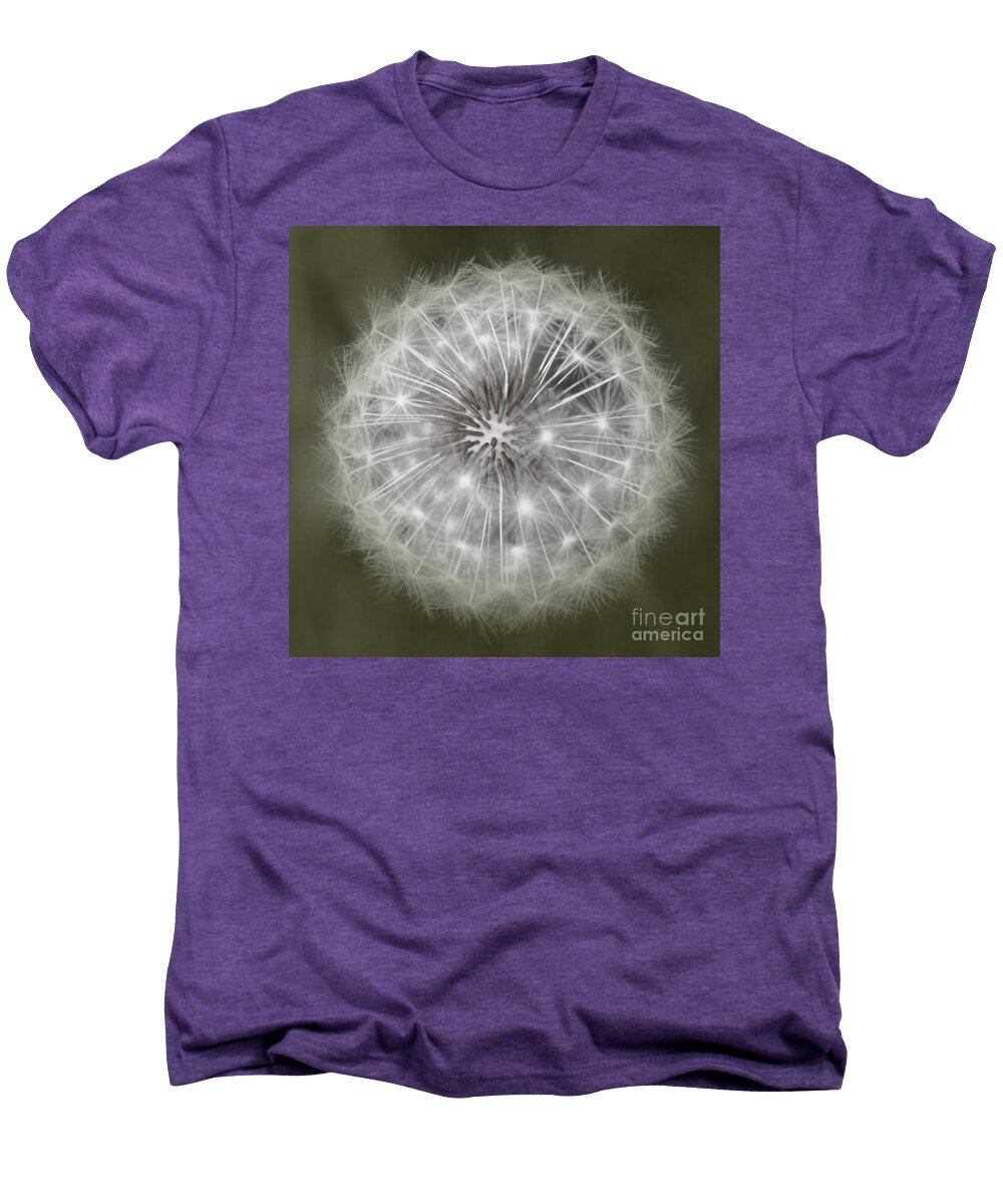 Dandelion Men's Premium T-Shirt featuring the photograph Make A Wish by Peggy Hughes