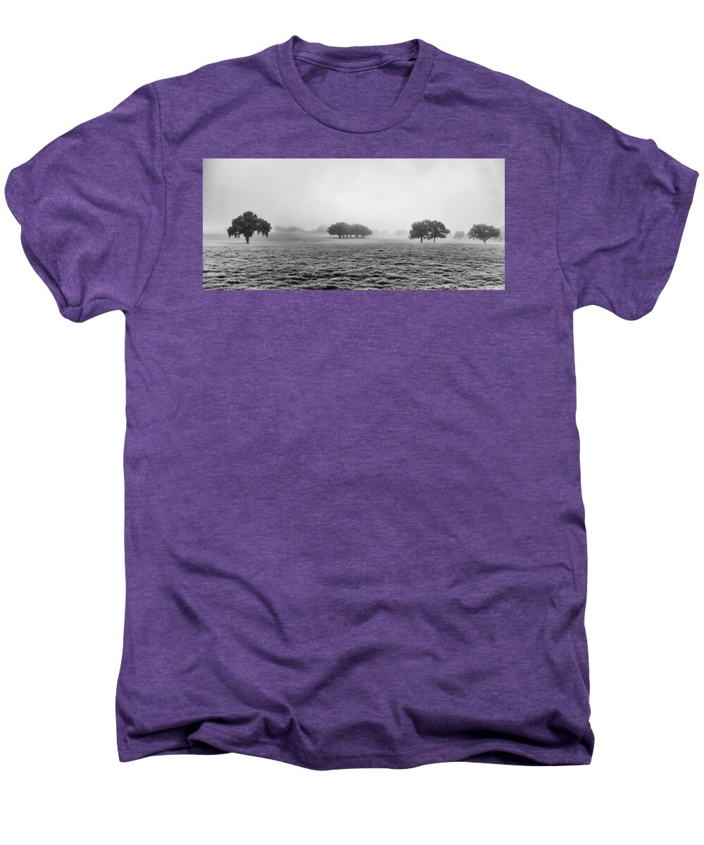 Landscape Men's Premium T-Shirt featuring the photograph Morning Fog by Howard Salmon