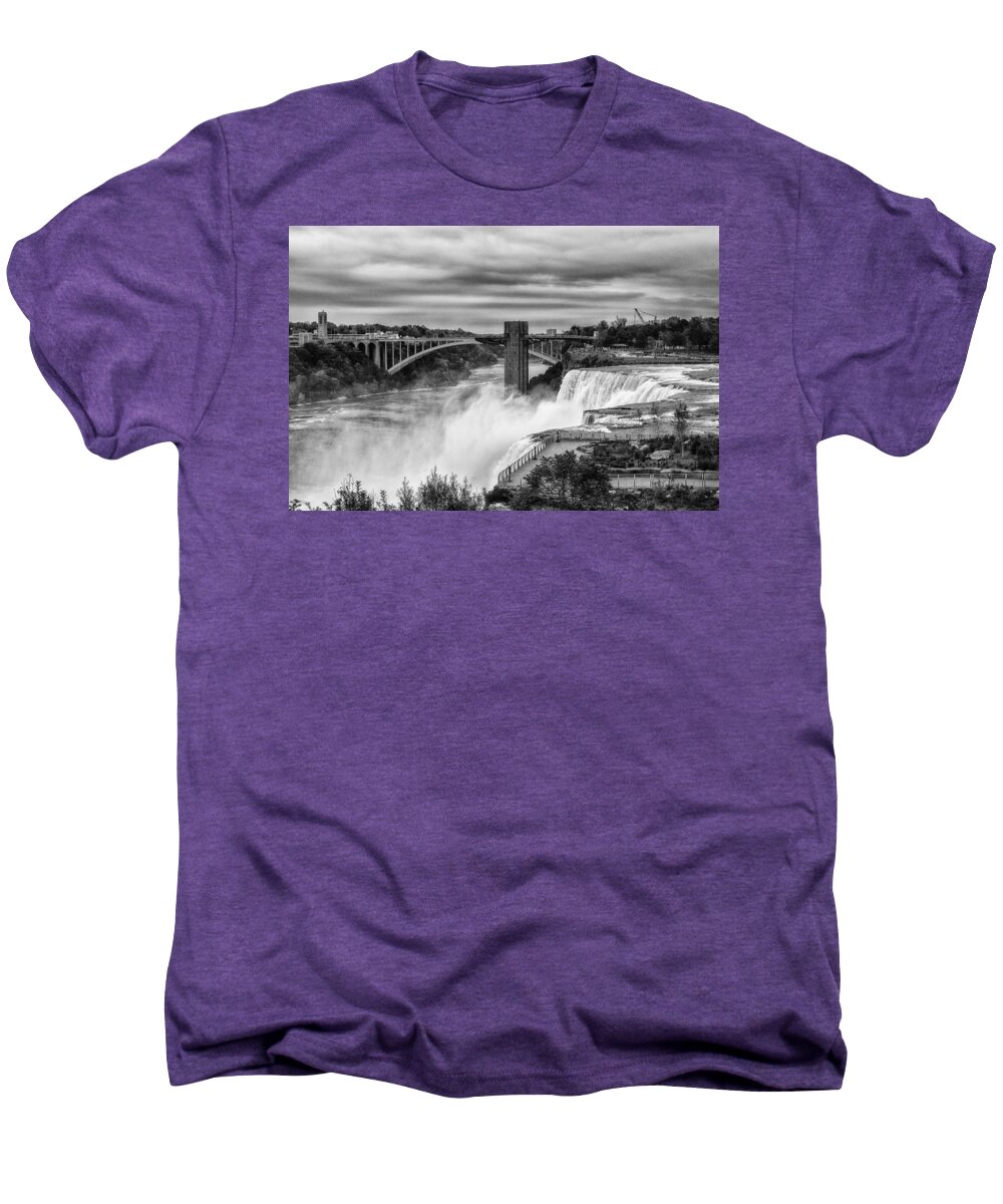 Niagara Falls Men's Premium T-Shirt featuring the photograph Niagara Falls by Sue Capuano