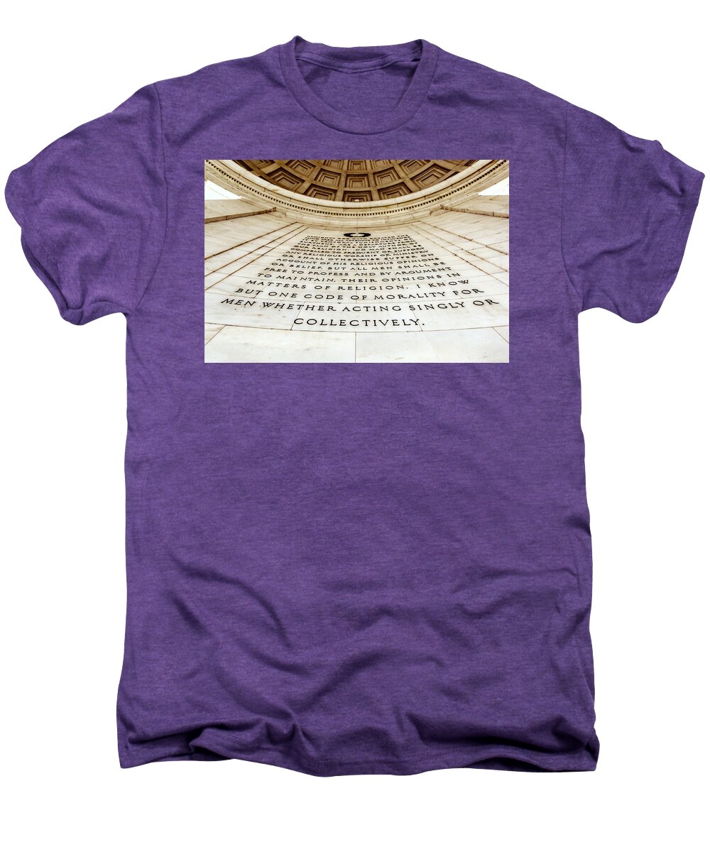 Thomas Jefferson Men's Premium T-Shirt featuring the photograph One Code by Greg Collins