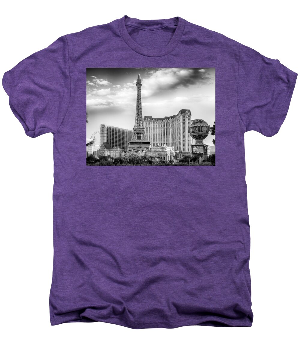 Nature Men's Premium T-Shirt featuring the photograph Paris Las Vegas by Howard Salmon