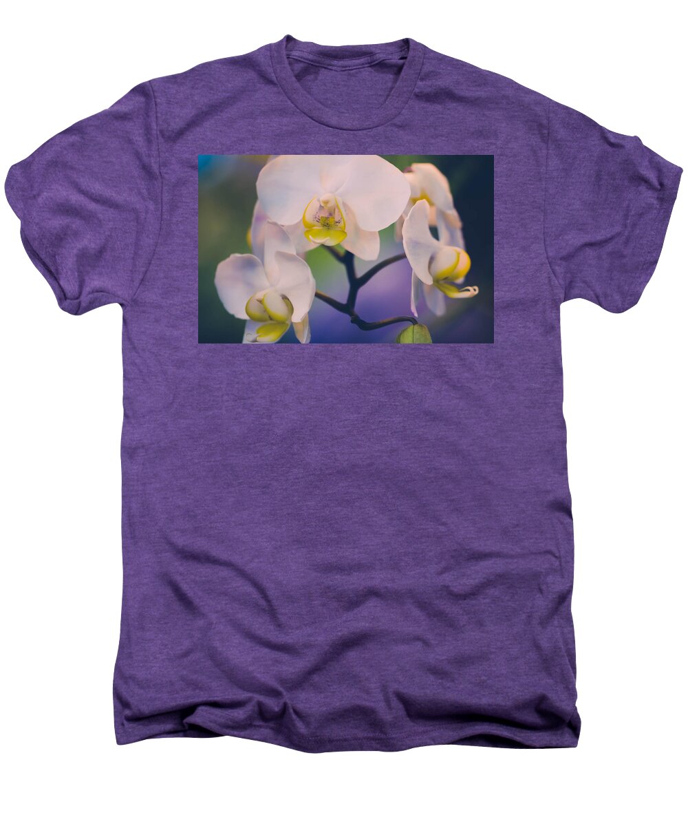 Orchids Men's Premium T-Shirt featuring the photograph Pure by Sara Frank