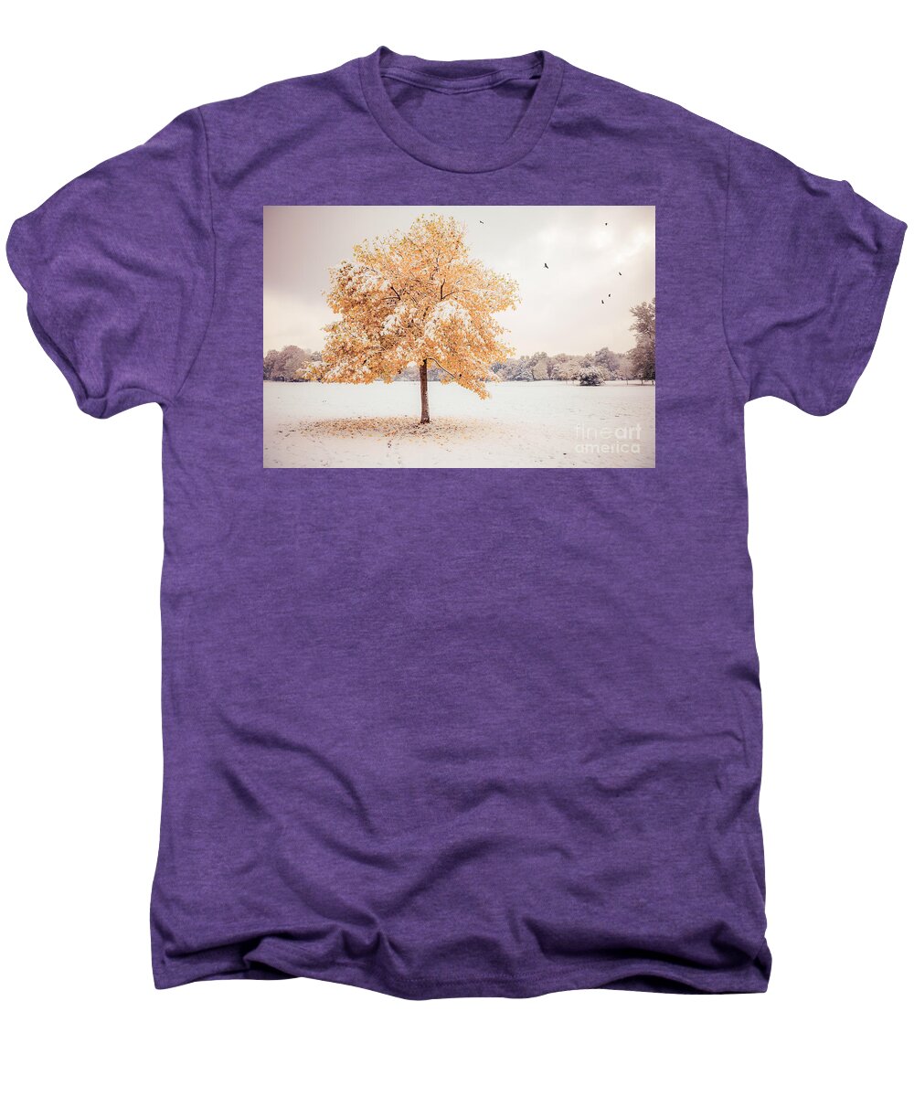 Autumn Men's Premium T-Shirt featuring the photograph Still Dressed In Fall by Hannes Cmarits