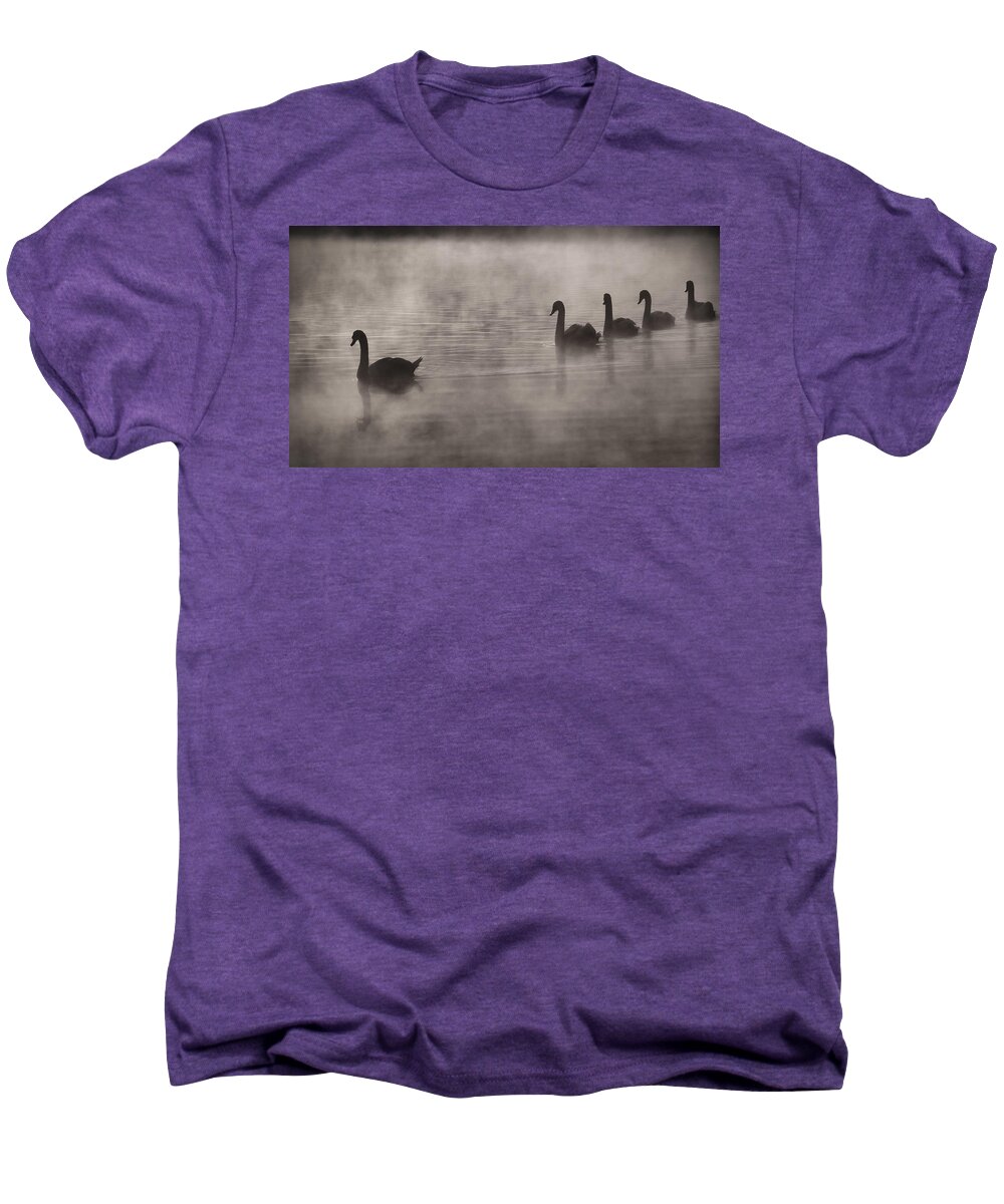 Ledgewood Pond Men's Premium T-Shirt featuring the photograph The next generation by Eduard Moldoveanu