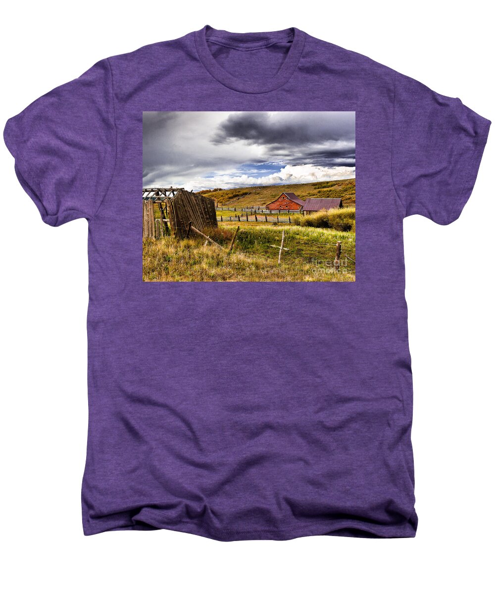 Nature Men's Premium T-Shirt featuring the photograph The Ol' Homestead by Steven Reed