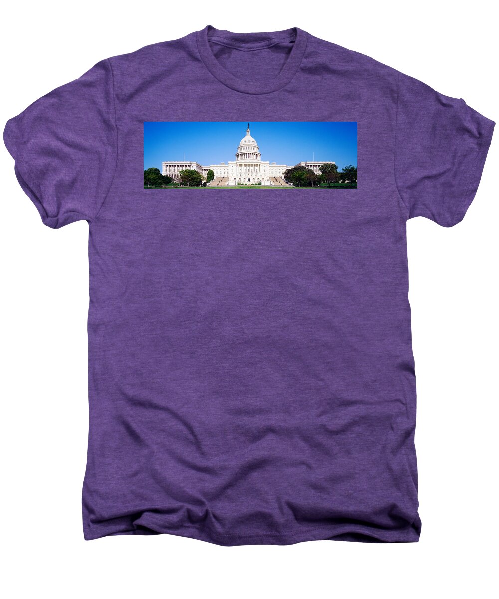 Photography Men's Premium T-Shirt featuring the photograph Us Capitol, Washington Dc, District Of by Panoramic Images