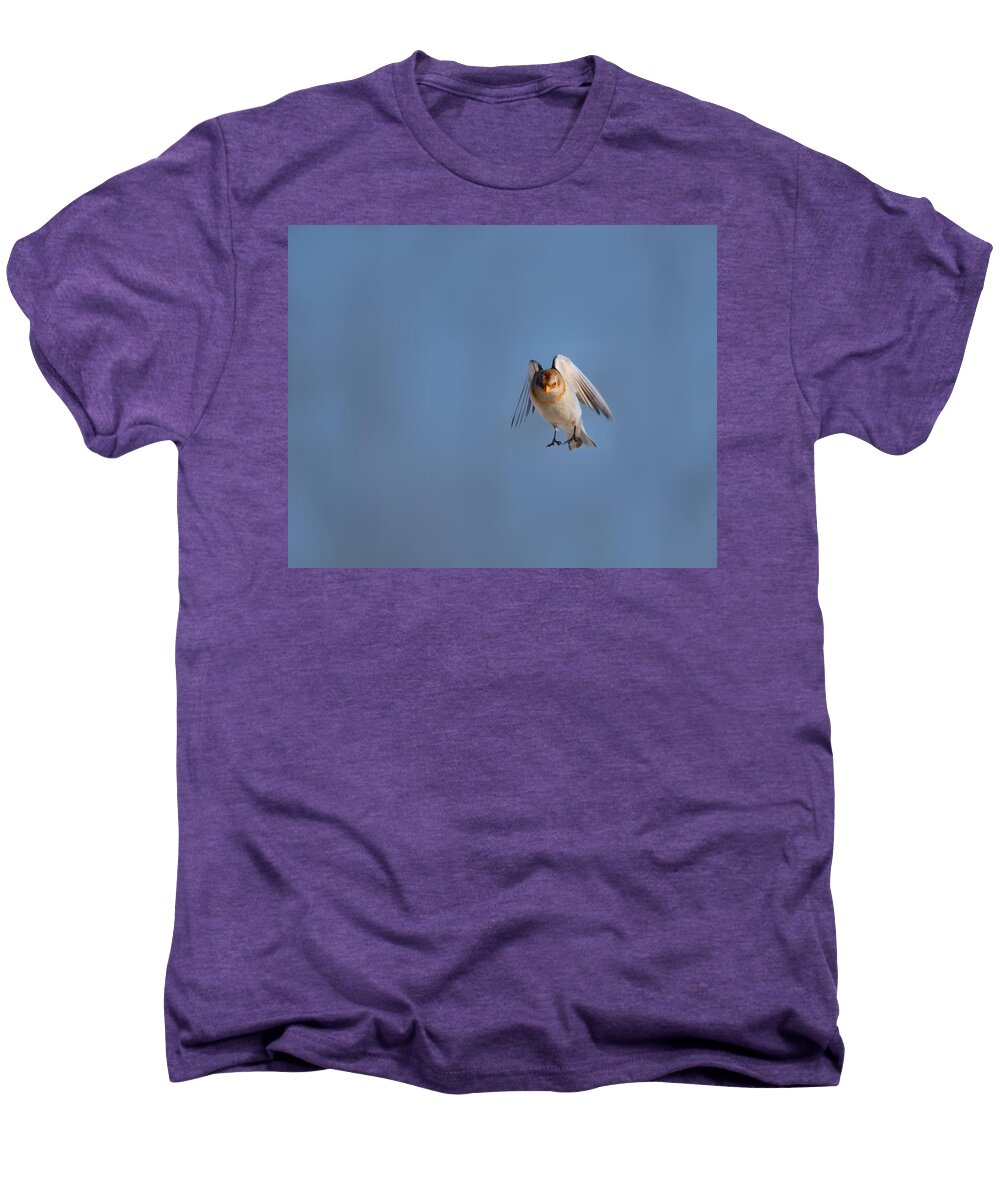 Arctic Birds Men's Premium T-Shirt featuring the photograph Coming in for a Landing by Sue Capuano