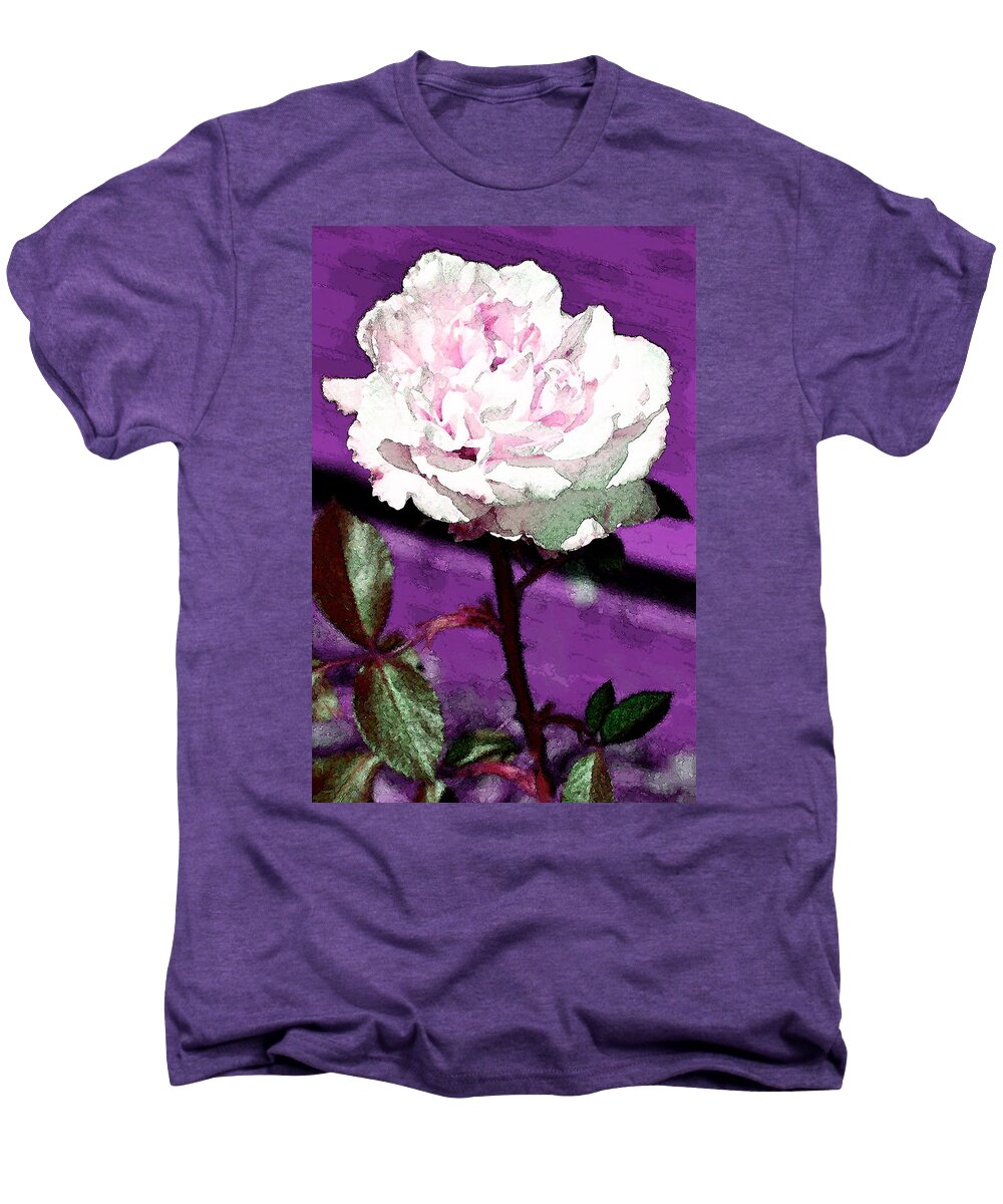 Floral Men's Premium T-Shirt featuring the photograph Rose 108 by Pamela Cooper