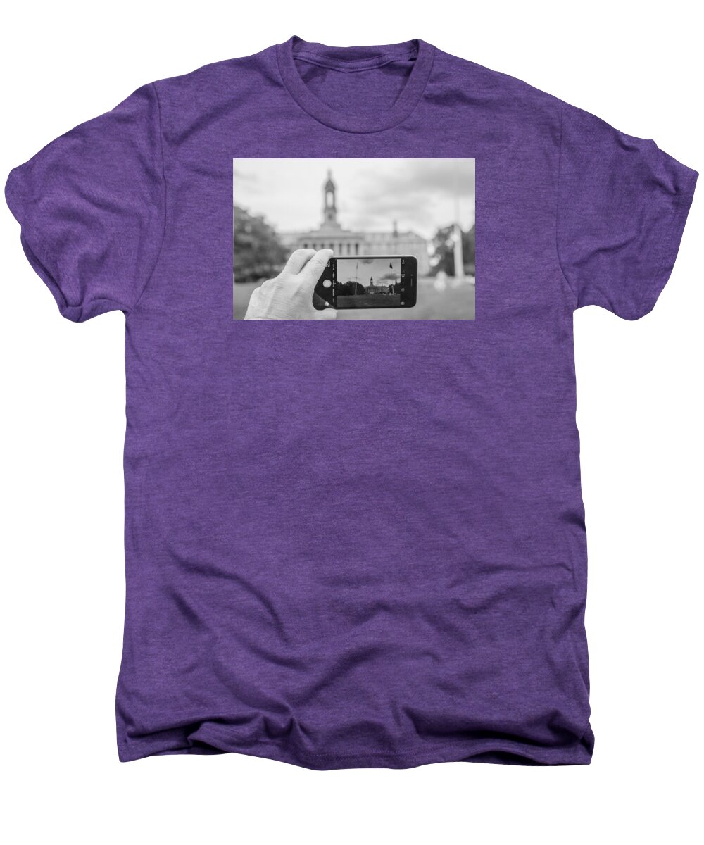 Penn State Men's Premium T-Shirt featuring the photograph Old Main Penn State #1 by John McGraw