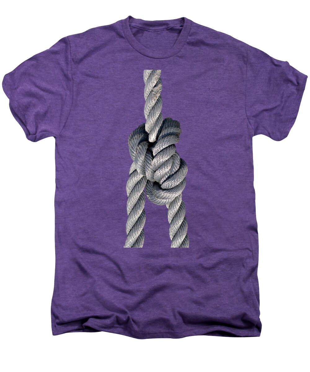 Knot Men's Premium T-Shirt featuring the photograph Nautical knots #14 by George Atsametakis