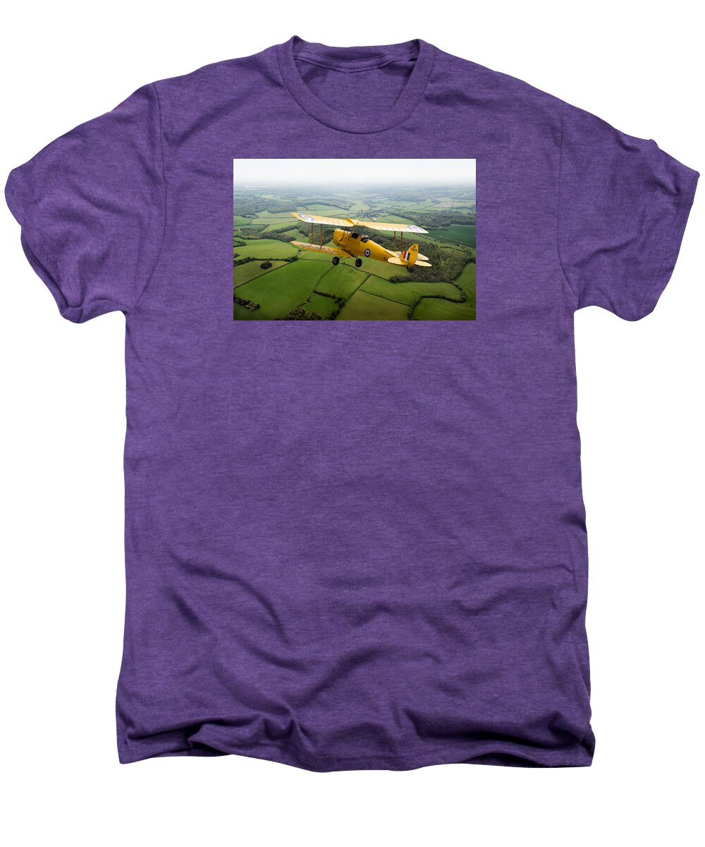 Dh.82a Men's Premium T-Shirt featuring the photograph Going solo #2 by Gary Eason