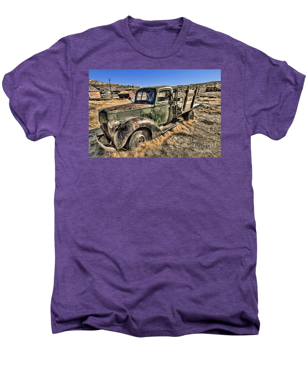 Abandoned Truck Men's Premium T-Shirt featuring the photograph Abandoned Truck by Jason Abando