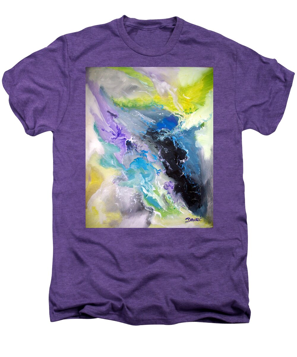 Abstract Art Men's Premium T-Shirt featuring the painting Abstract #08 by Raymond Doward