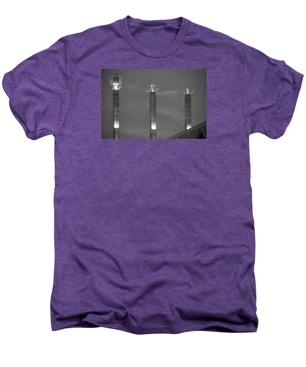 Steven Bateson Men's Premium T-Shirt featuring the photograph Bartle Hall Pylons Art by Steven Bateson