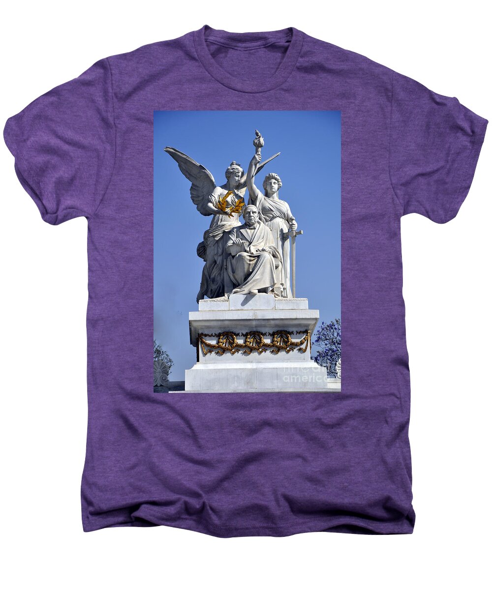 Benito Juarez Hemicycle Men's Premium T-Shirt featuring the photograph Benito Juarez Hemicycle 2 by Andrew Dinh