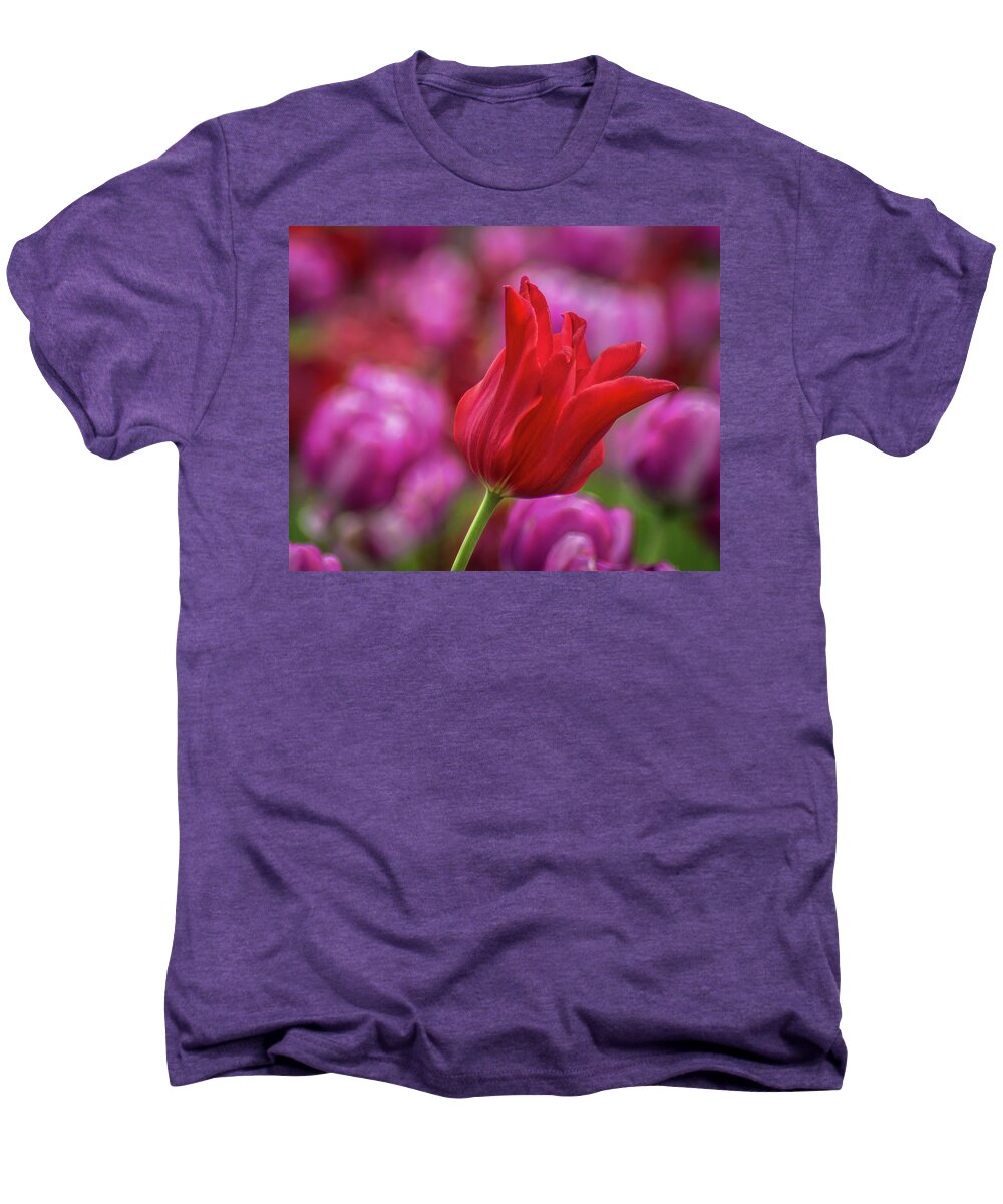Purple Men's Premium T-Shirt featuring the photograph Brazenly Delicate by Bill Pevlor