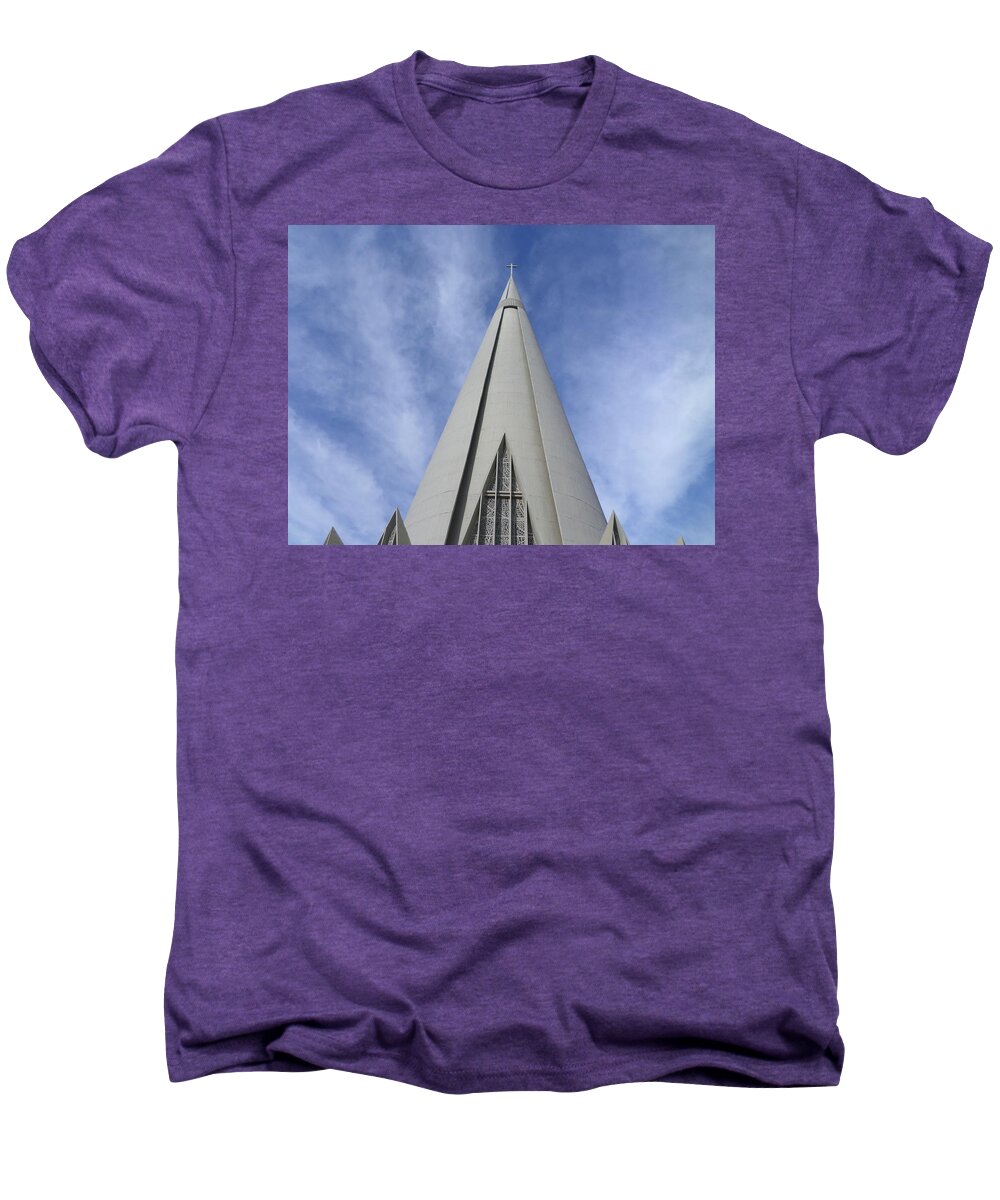Cathedral Men's Premium T-Shirt featuring the photograph Cathedral Minor Basilica Our Lady of Glory by Bruna Lima