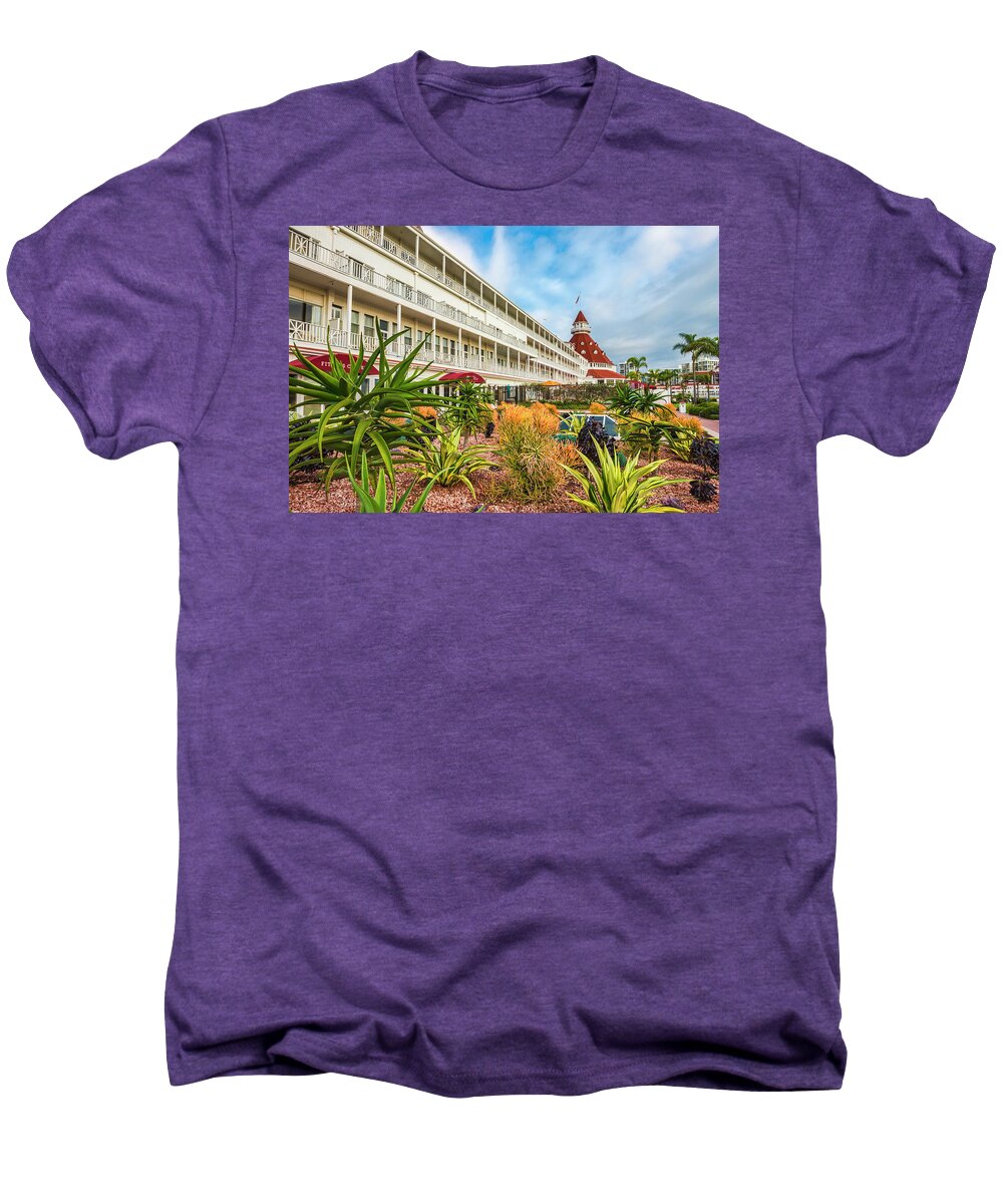 Hotel Del Coronado Men's Premium T-Shirt featuring the photograph Desert Del by Dan McGeorge
